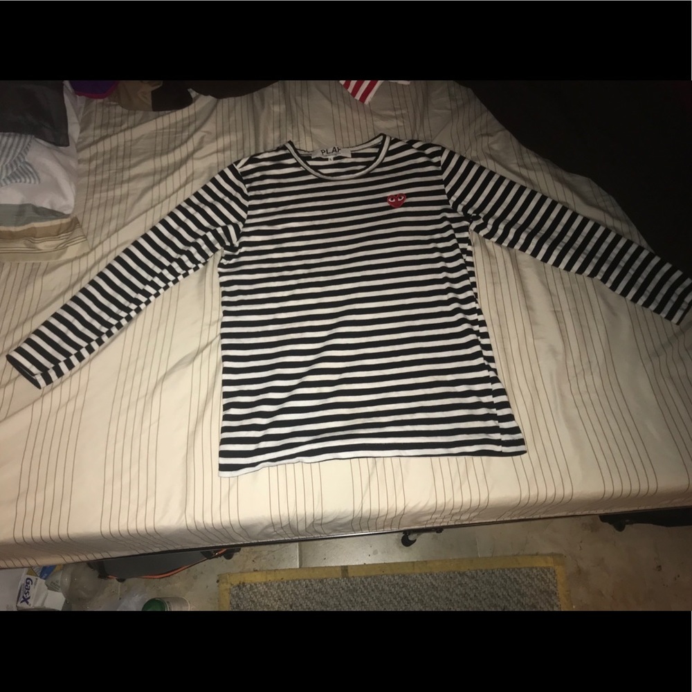 COMME DES GARCON PLAY LONG SLEEVE SHIRT